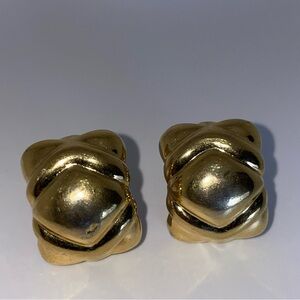 Givenchy clip-on Gold tone Statement Earrings